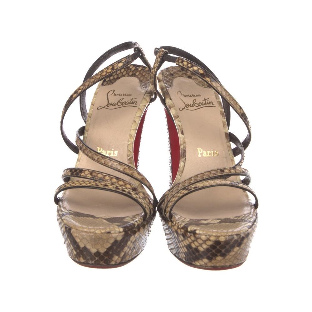 Christian Louboutin Python Heels - image 3